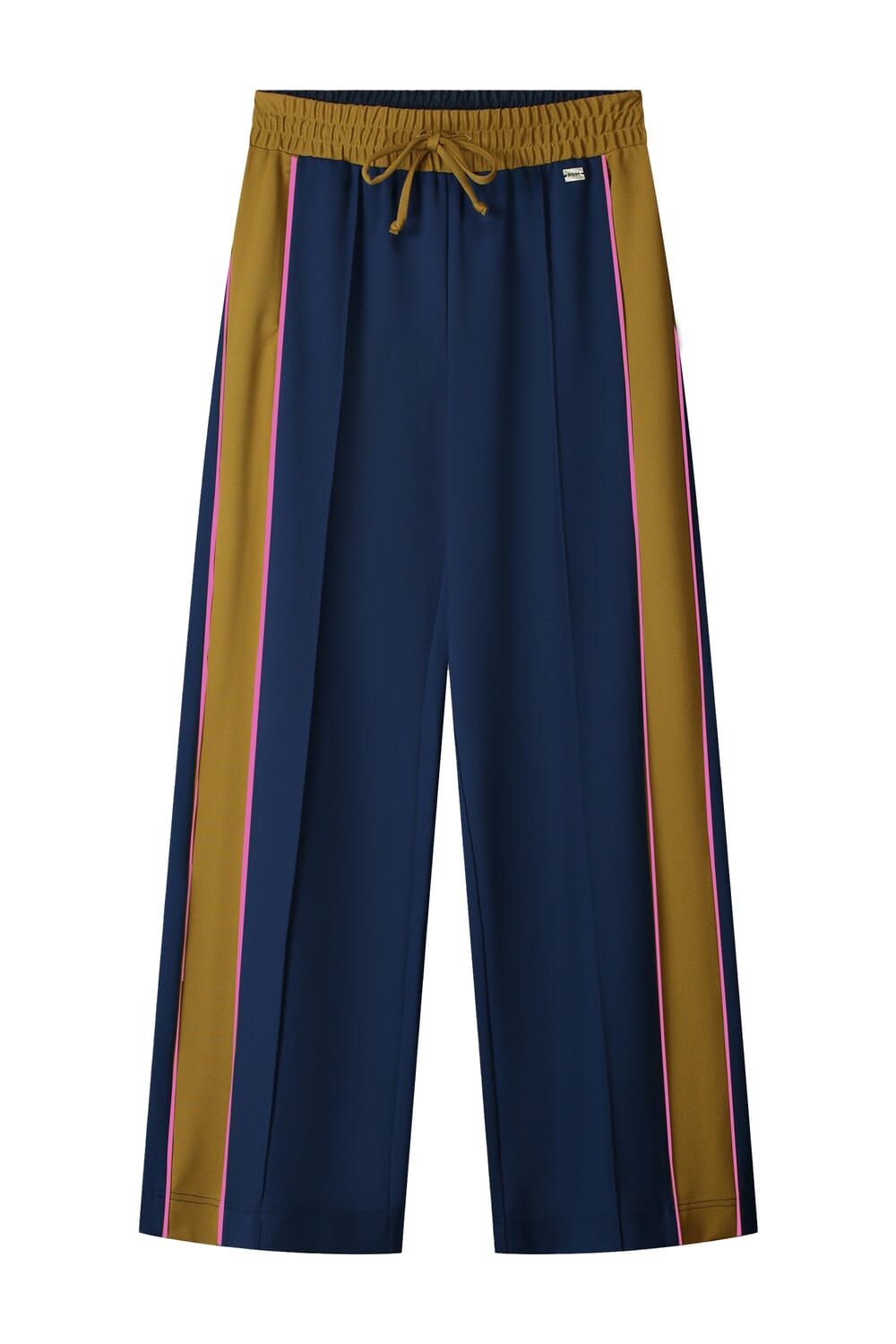 Pom Amsterdam Pantalon Colourblock Nightfall Blauw