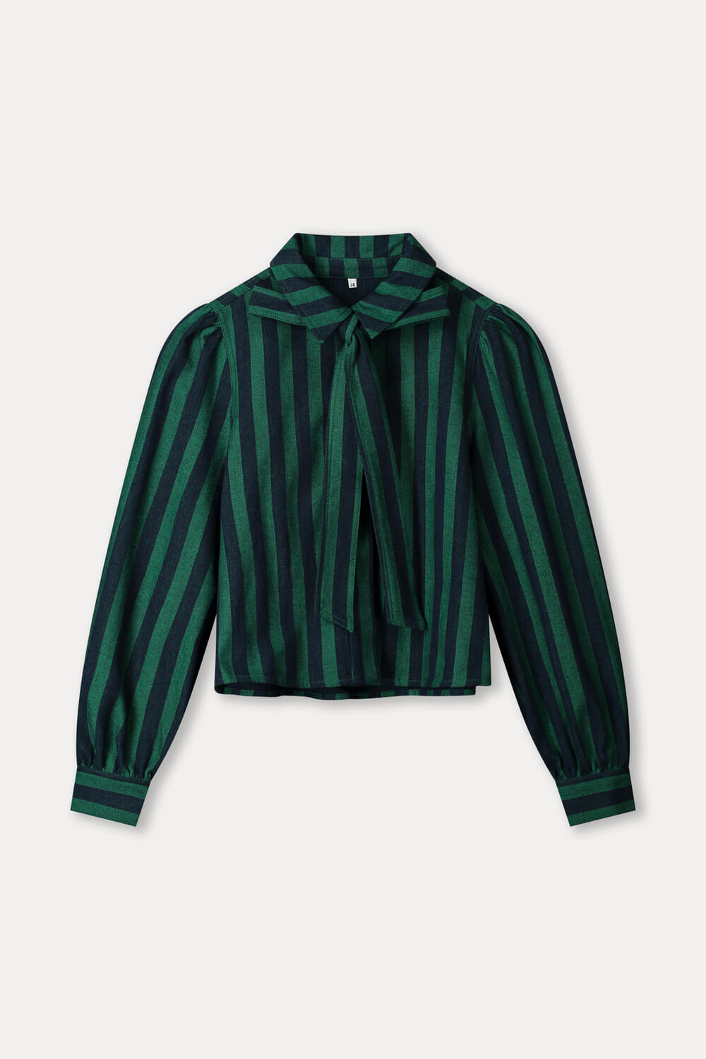 Pom Amsterdam Blouse Striped Groen