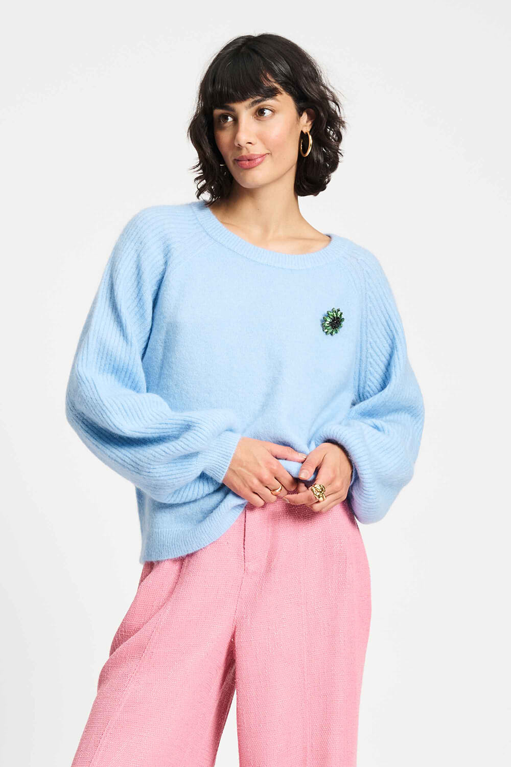Pom Amsterdam Pullover Blauw