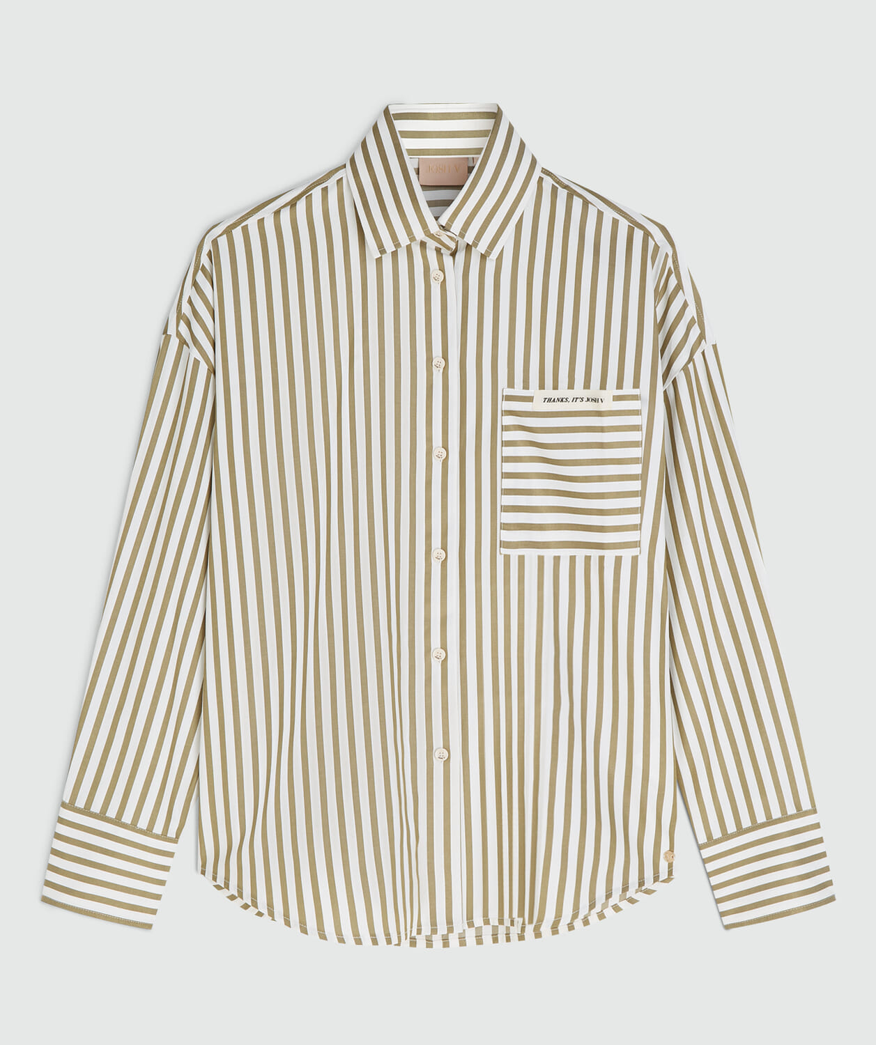 Josh V Blouse Lexx Streep Oversized Beige