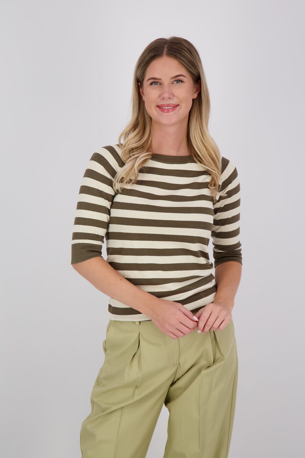 The Clothed Top Stripe Groen