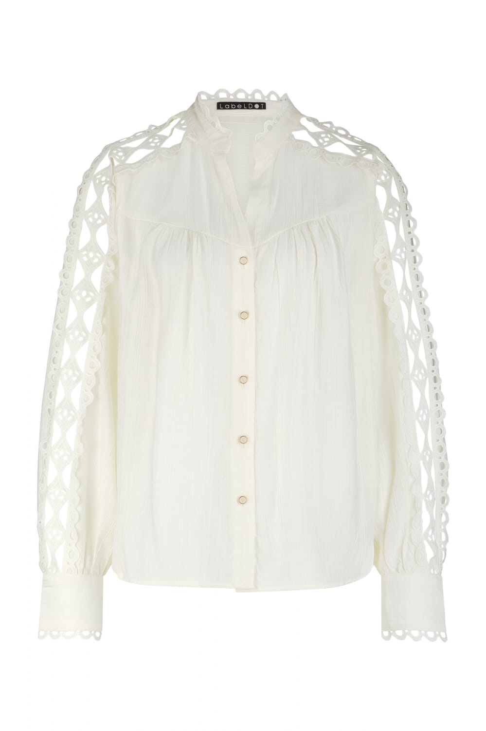 Label Dot Blouse Afra Wit