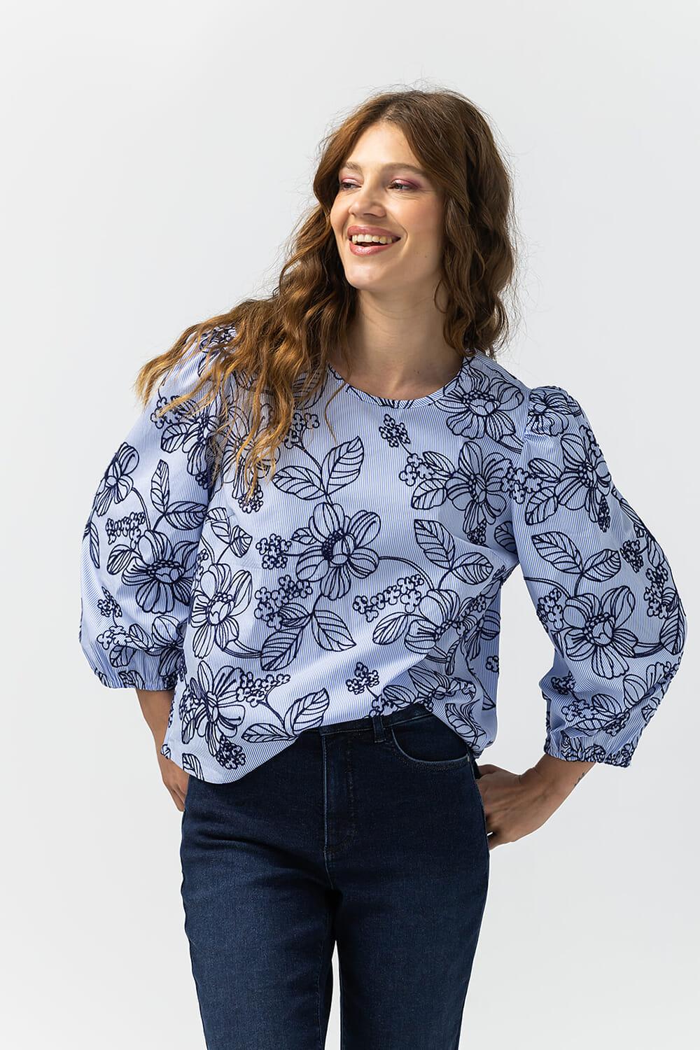 Label Dot Blouse Aimee Blauw