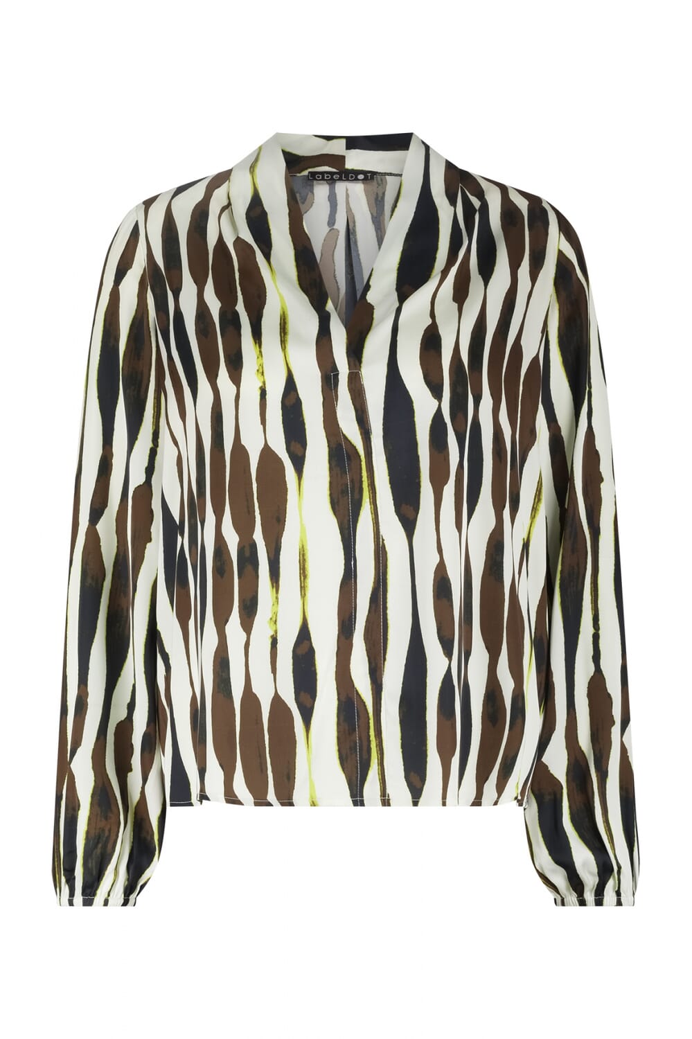 Label Dot Blouse Ange Bruin