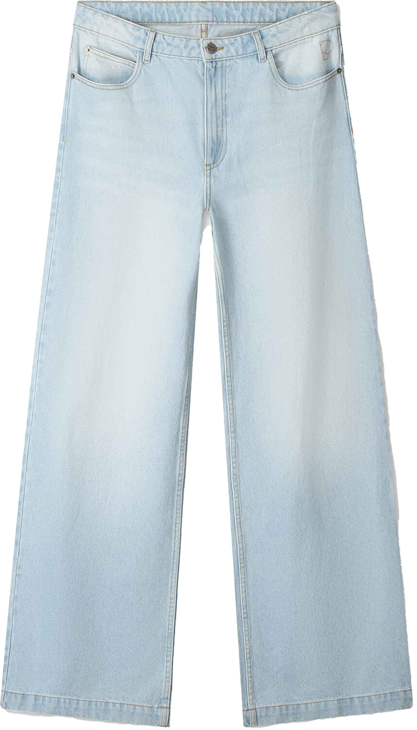 Pom Amsterdam Jeans Baggy Blauw