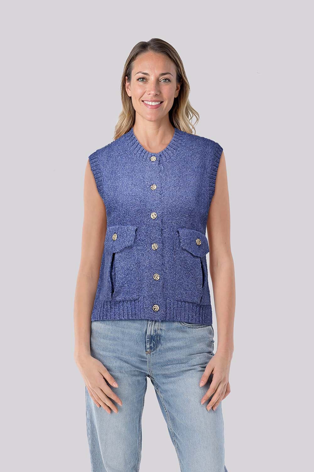 Enjoy Vest Gilet Blauw