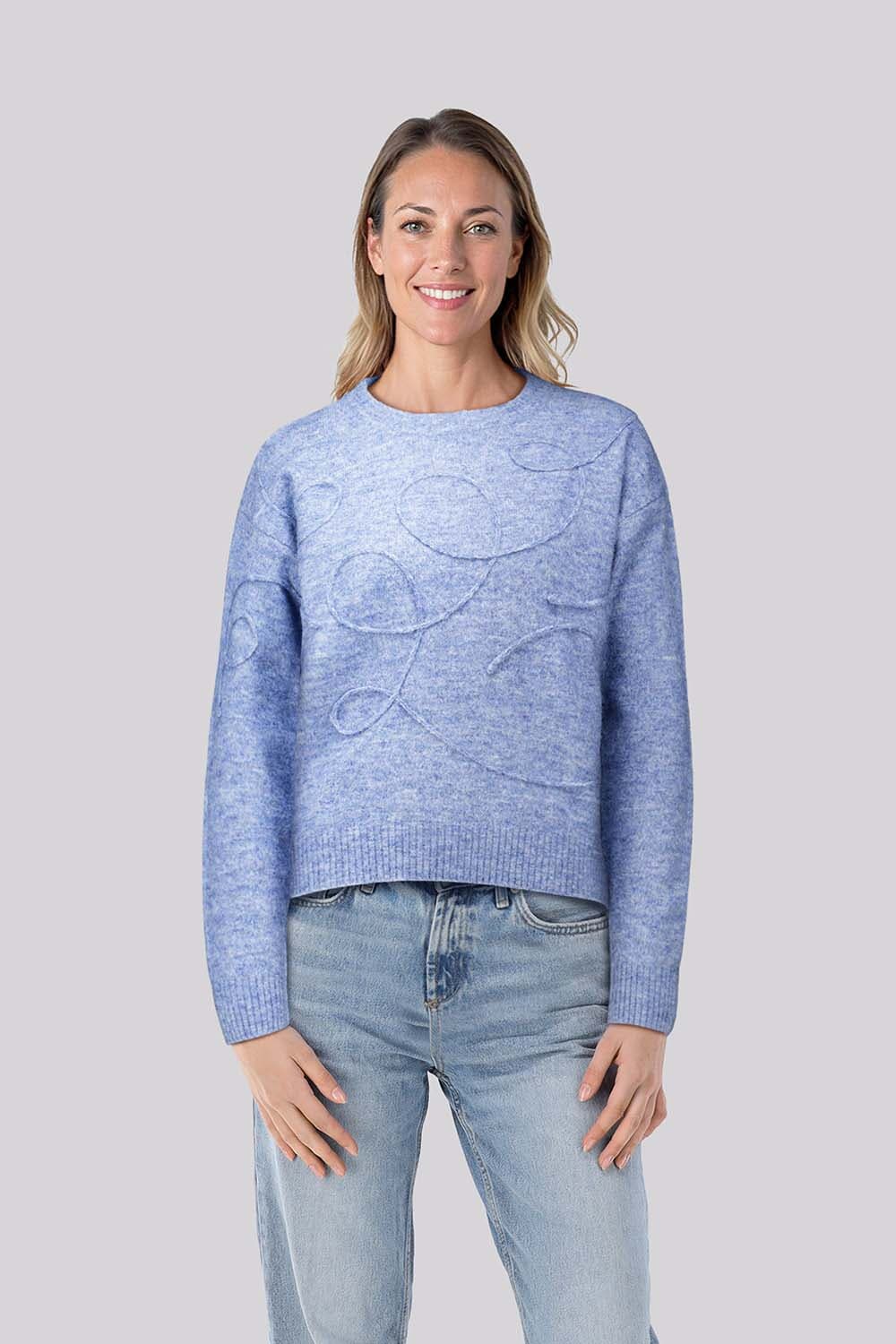 Enjoy Trui Kringel Blauw Enjoy Trui Kringel Blauw