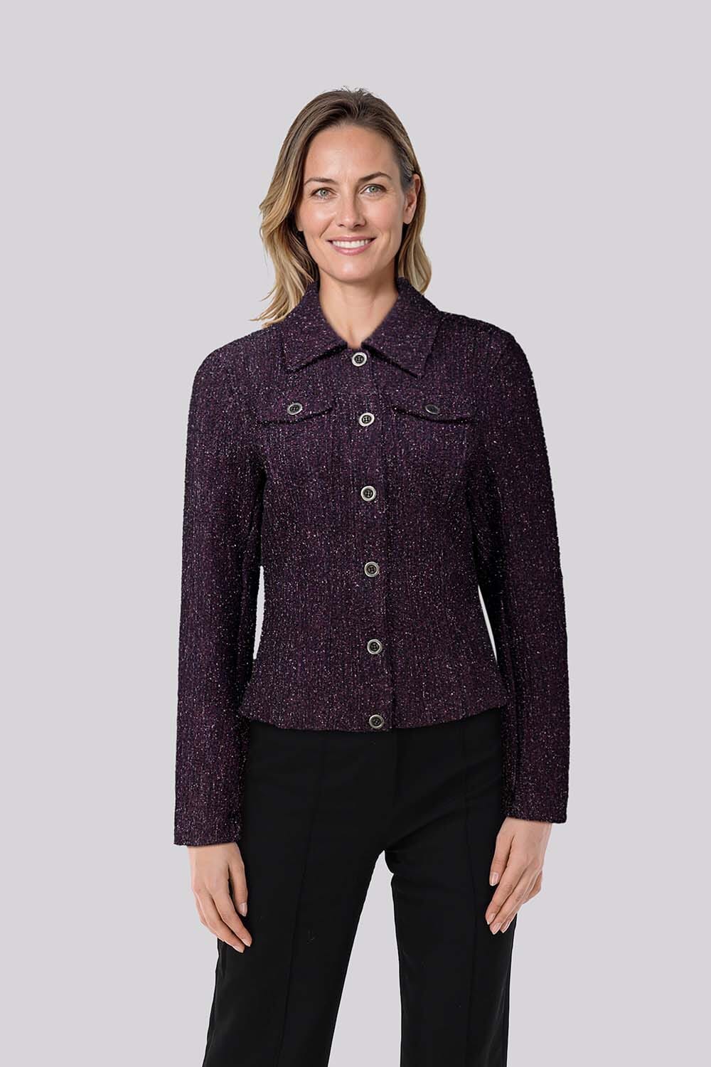 Enjoy Boucle jasje Bordeaux Rood
