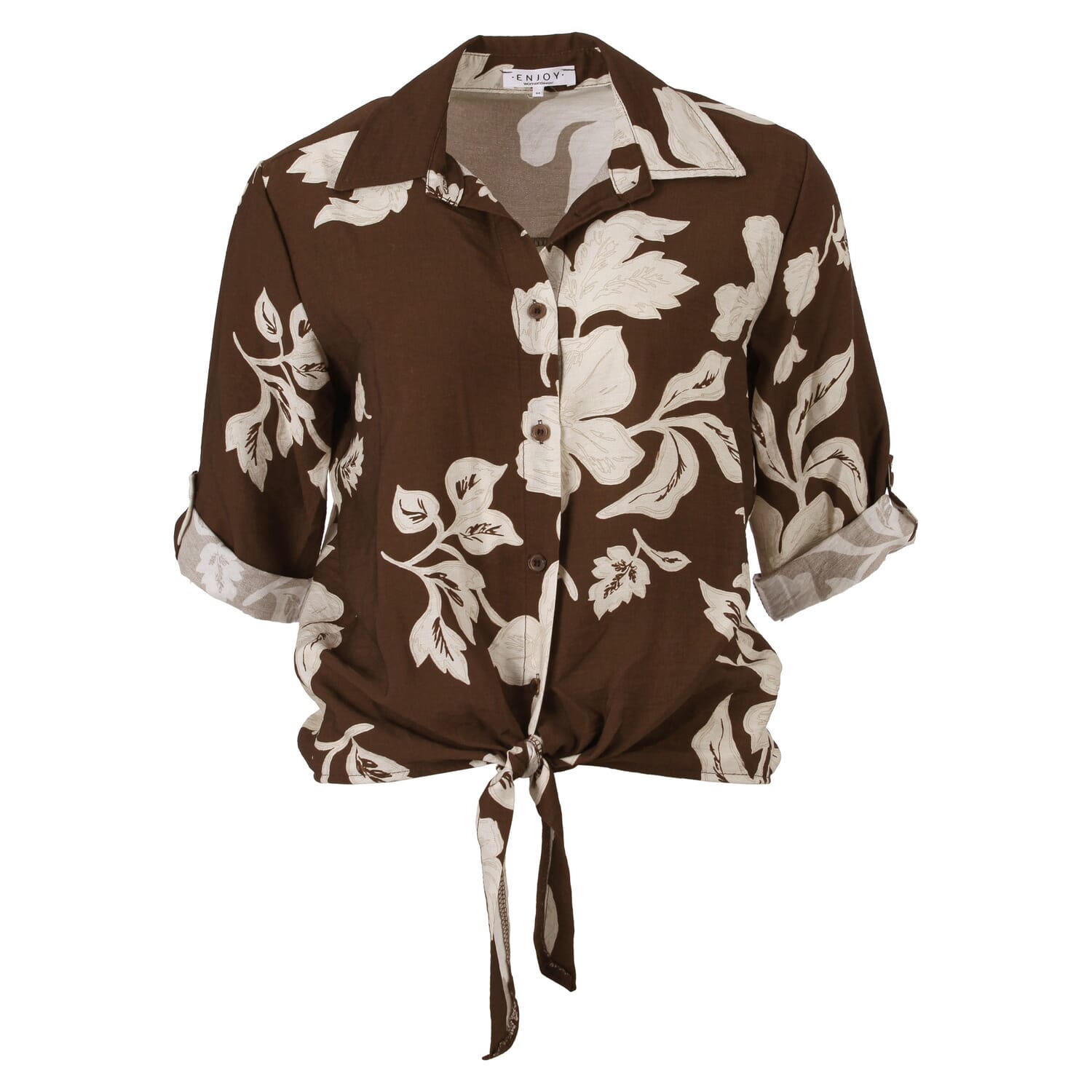 Enjoy Blouse All-Over Design Bruin