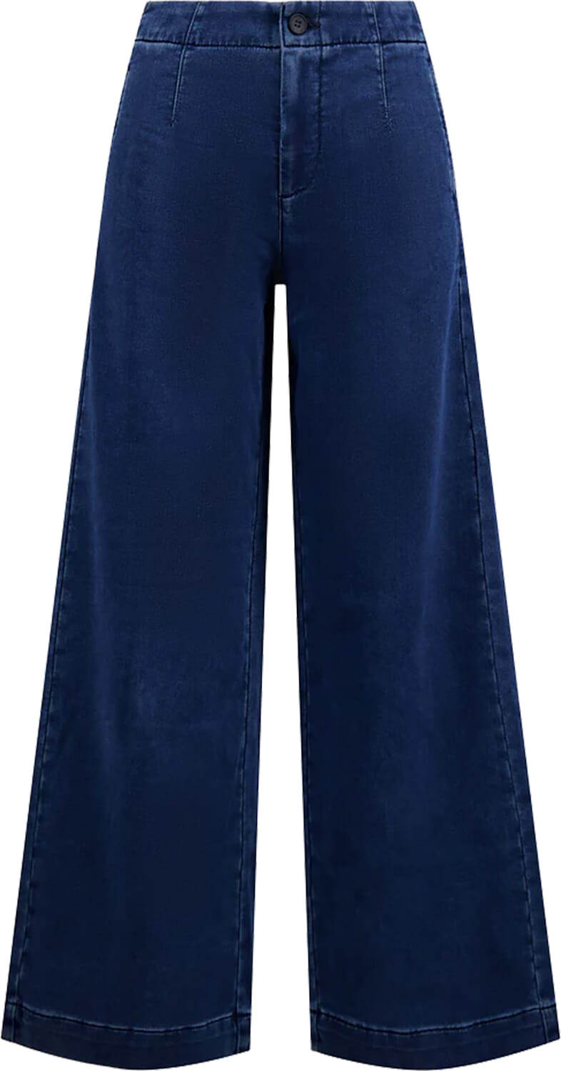Zusss broek van jogger denim stof Blauw
