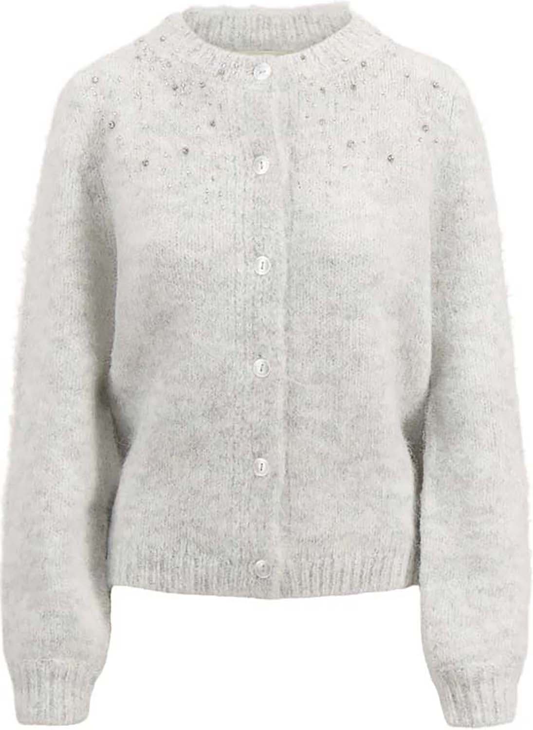 Zusss Vest Gebreid Grijs