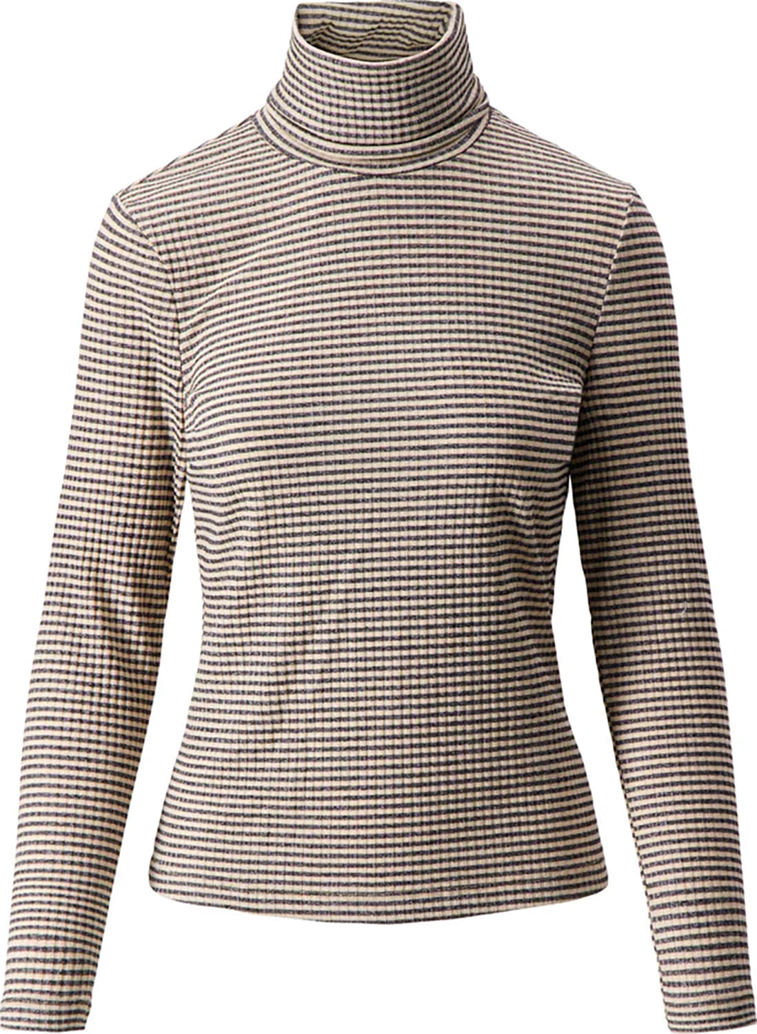 Zusss Tricot kol met lurex streep Zwart