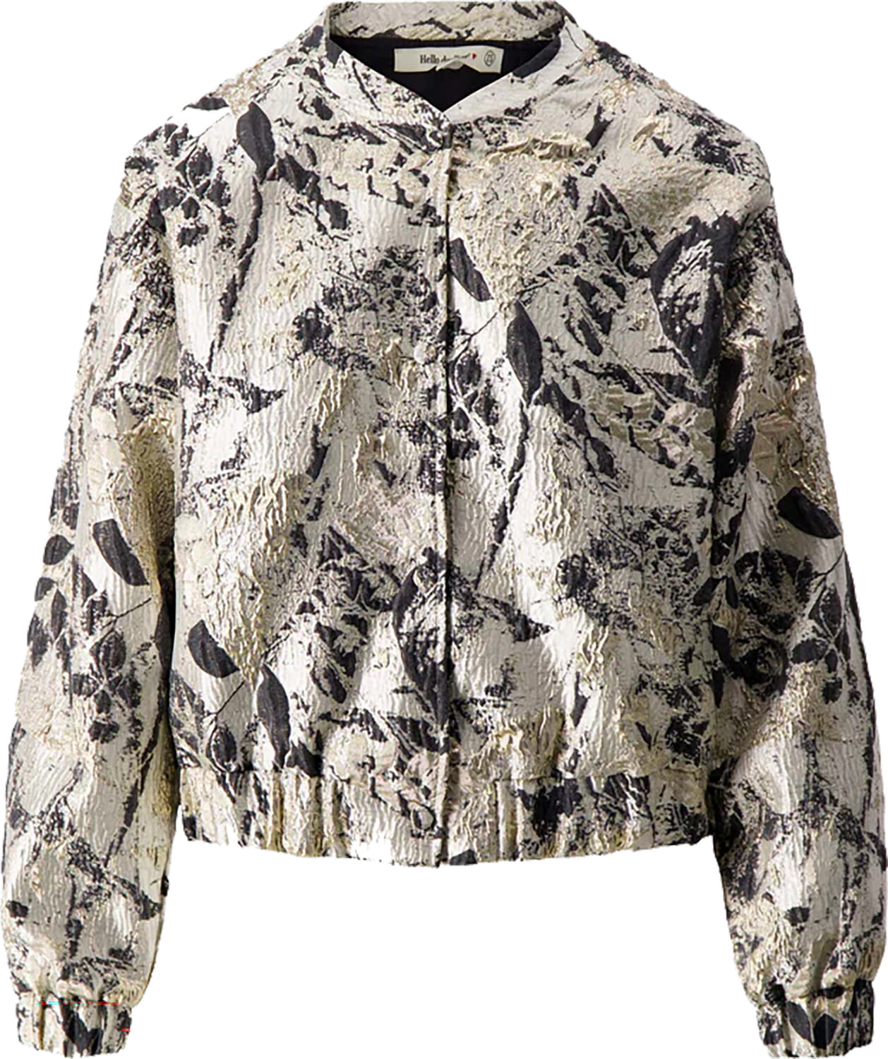 Zusss Jaquard glans jasje Beige