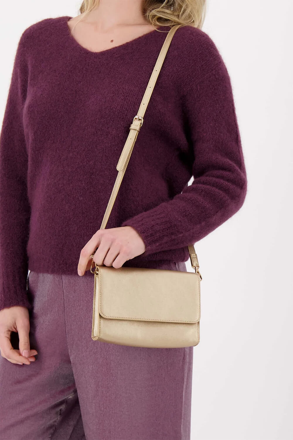 Zusss Clutch hart spiegel Geel