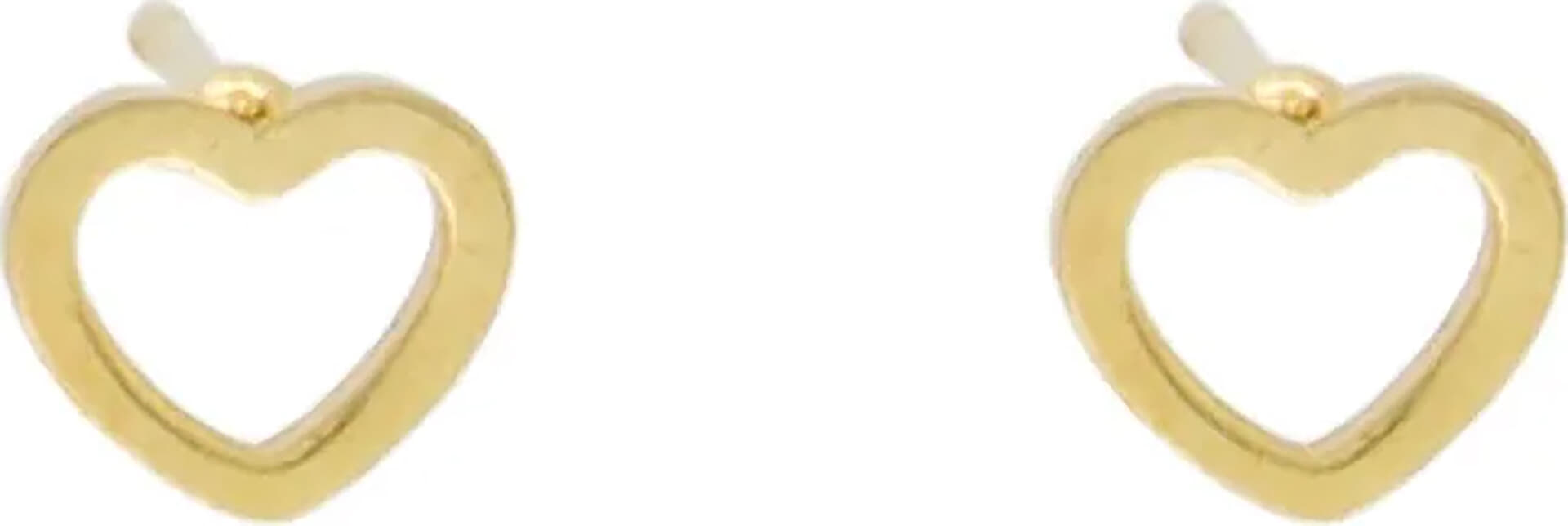 Zusss Oorbellen Open Hartje met studs Goud Zusss Oorbellen Open Hartje met studs Goud