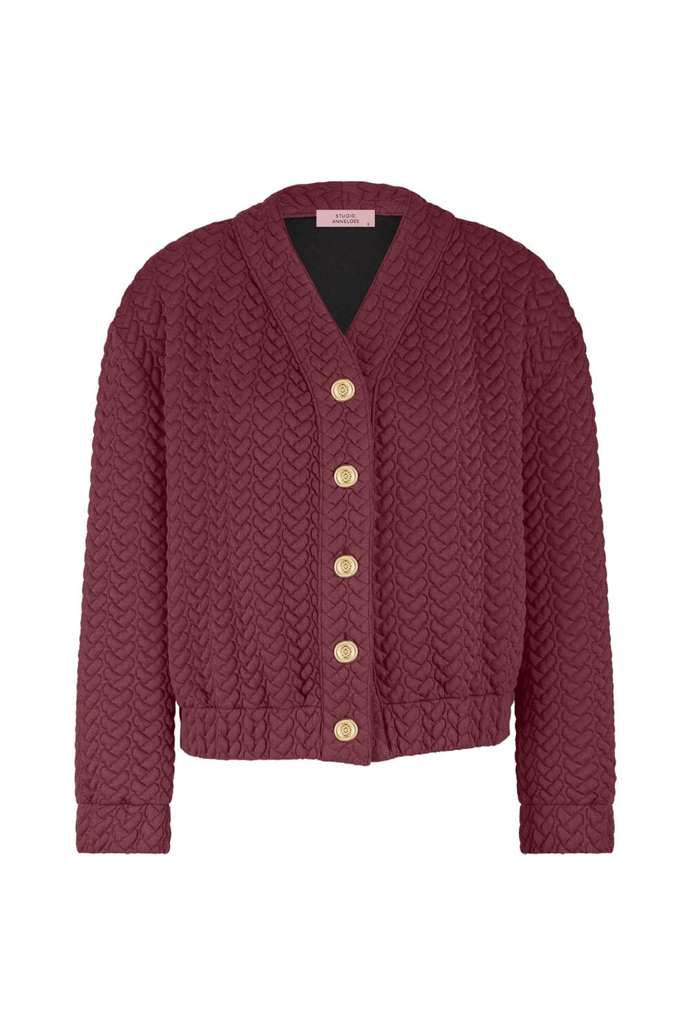 Studio Anneloes Blazer Josephine Structure Bordeaux Rood