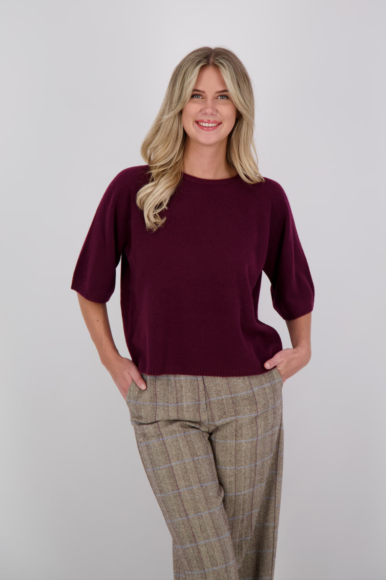 JC Sophie Sweater Julie  Bordeaux Rood