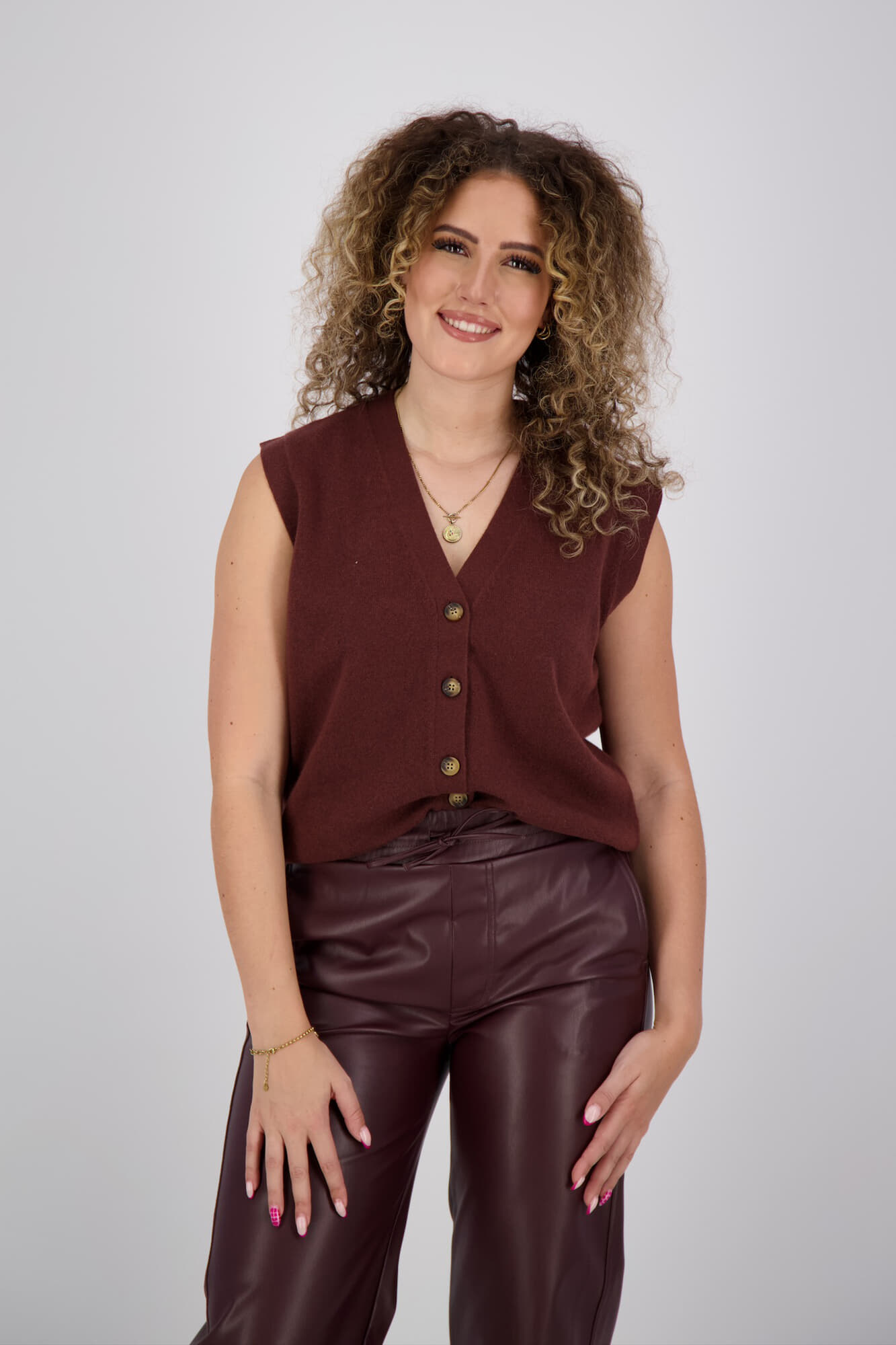 JC Sophie Vest Julienne Bruin