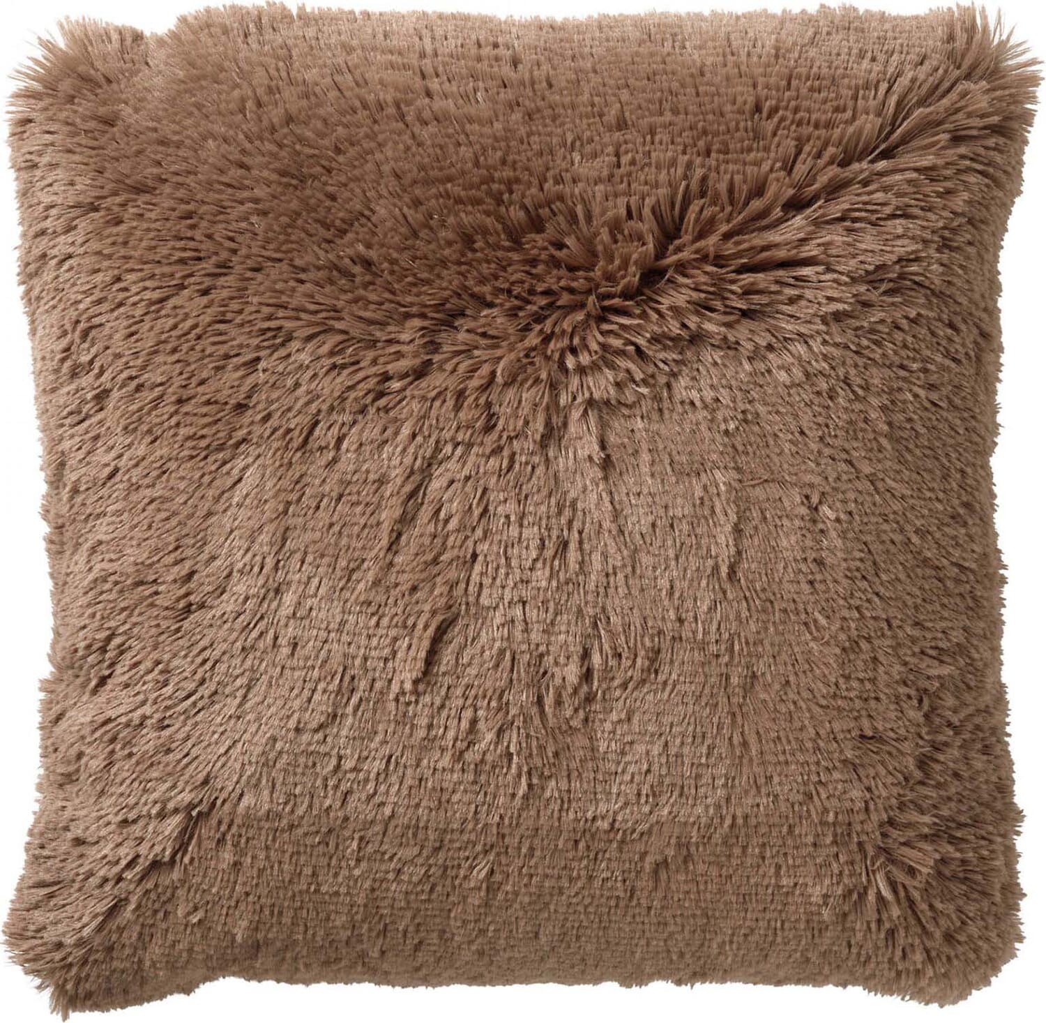 Dutch Decor Kussen Fluffy 45 x 45 cm Bruin