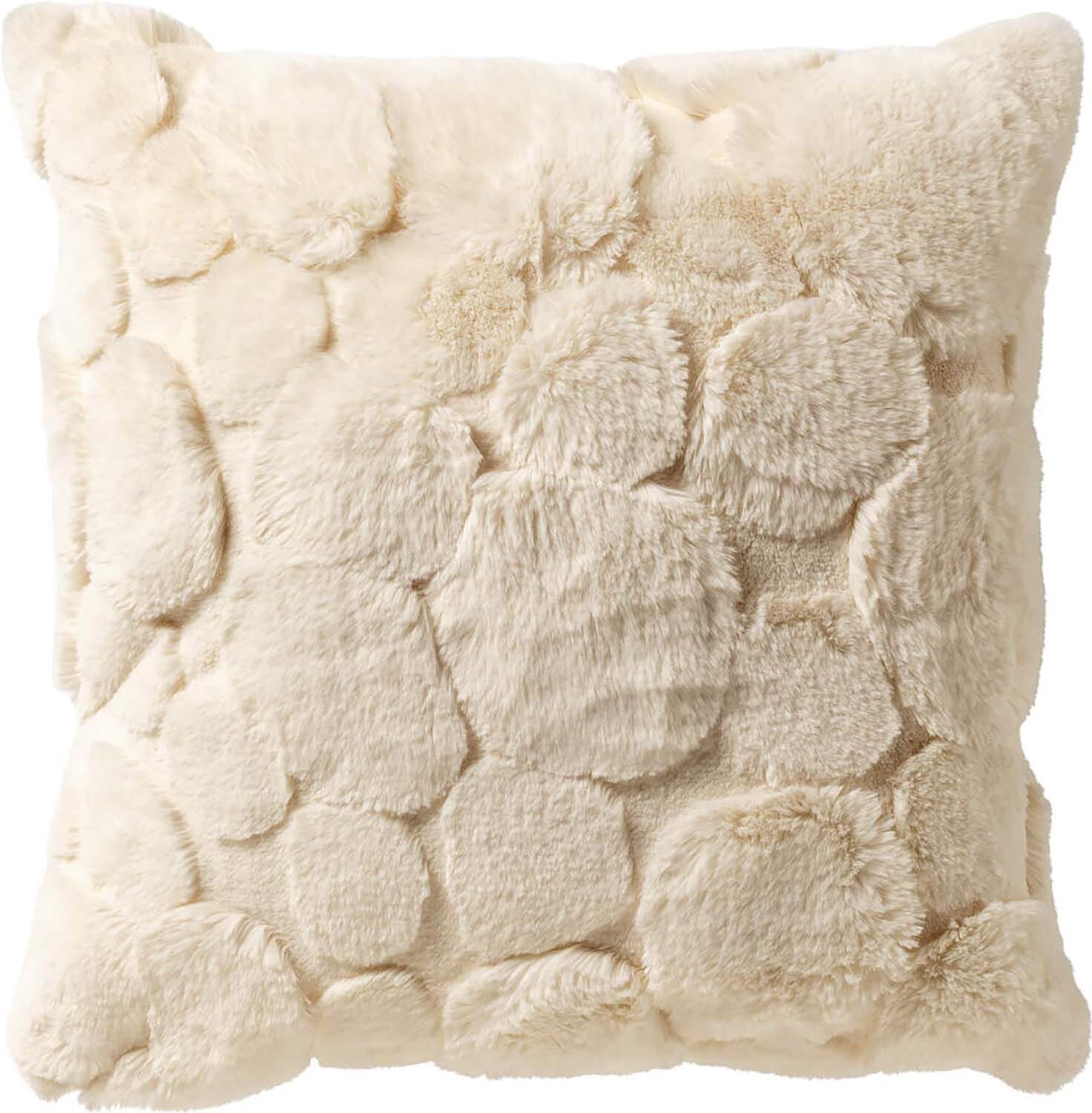 Dutch Decor Kussen Pom 45 x 45 cm Wit
