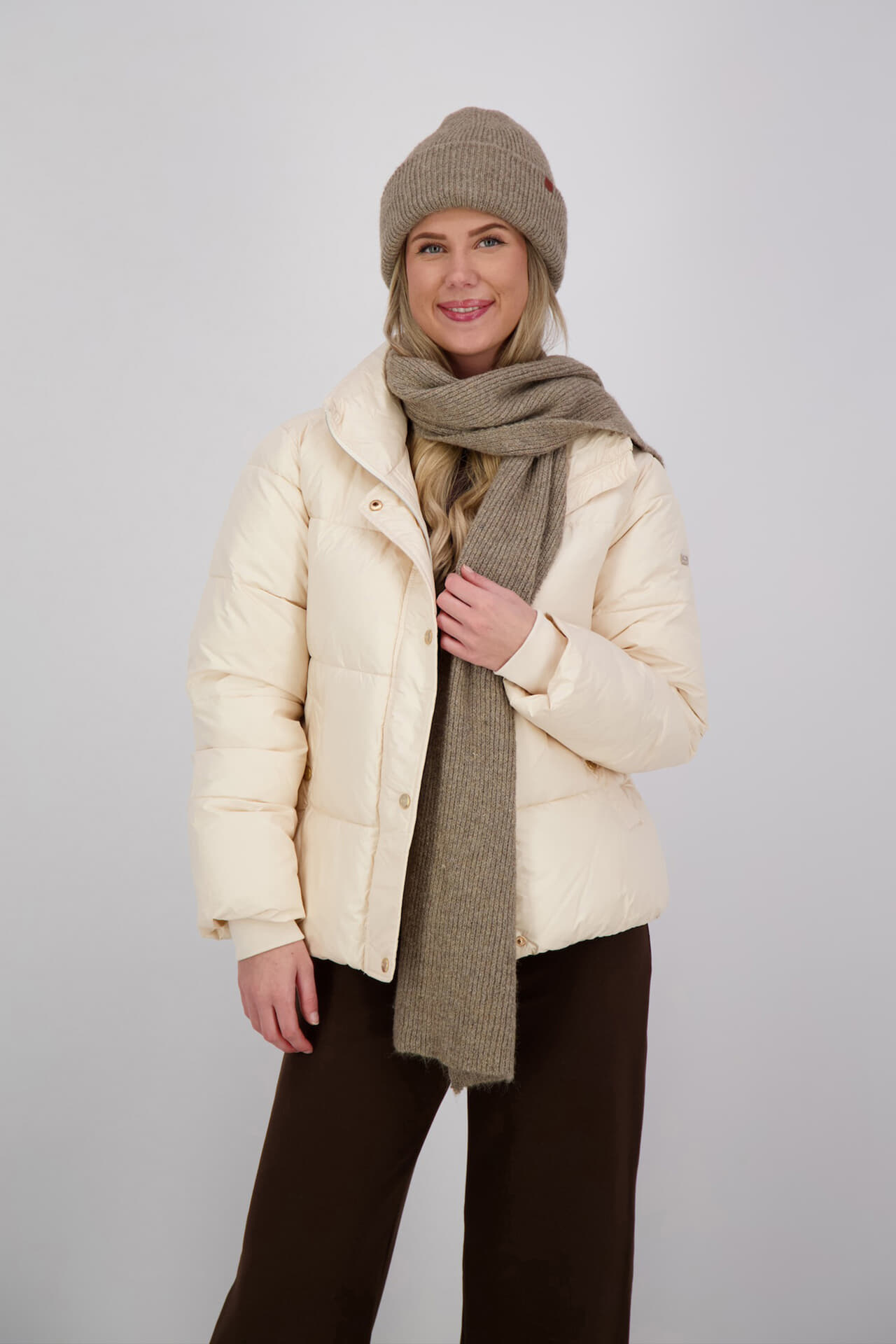 Bickley + Mitchell Sjaal Taupe