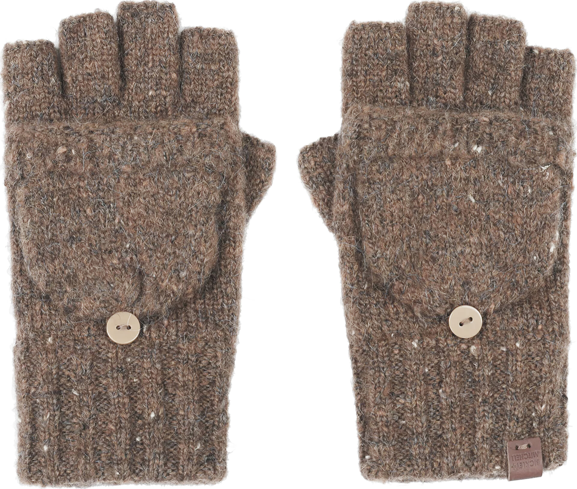 Bickley + Mitchell fingerless gloves Bruin
