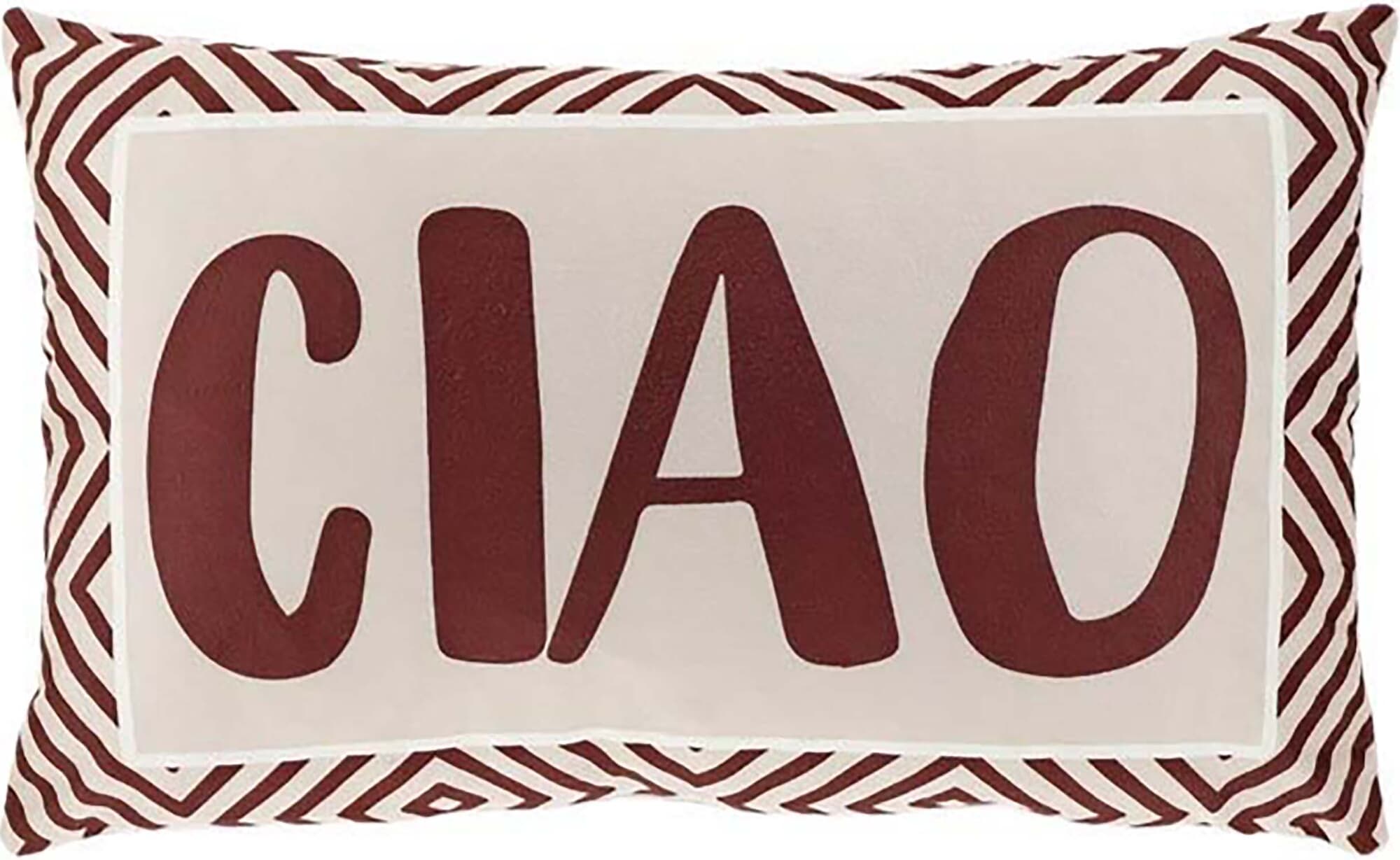 Bomont Collection Kussen Text print 30x50cm dessin 2 Rood