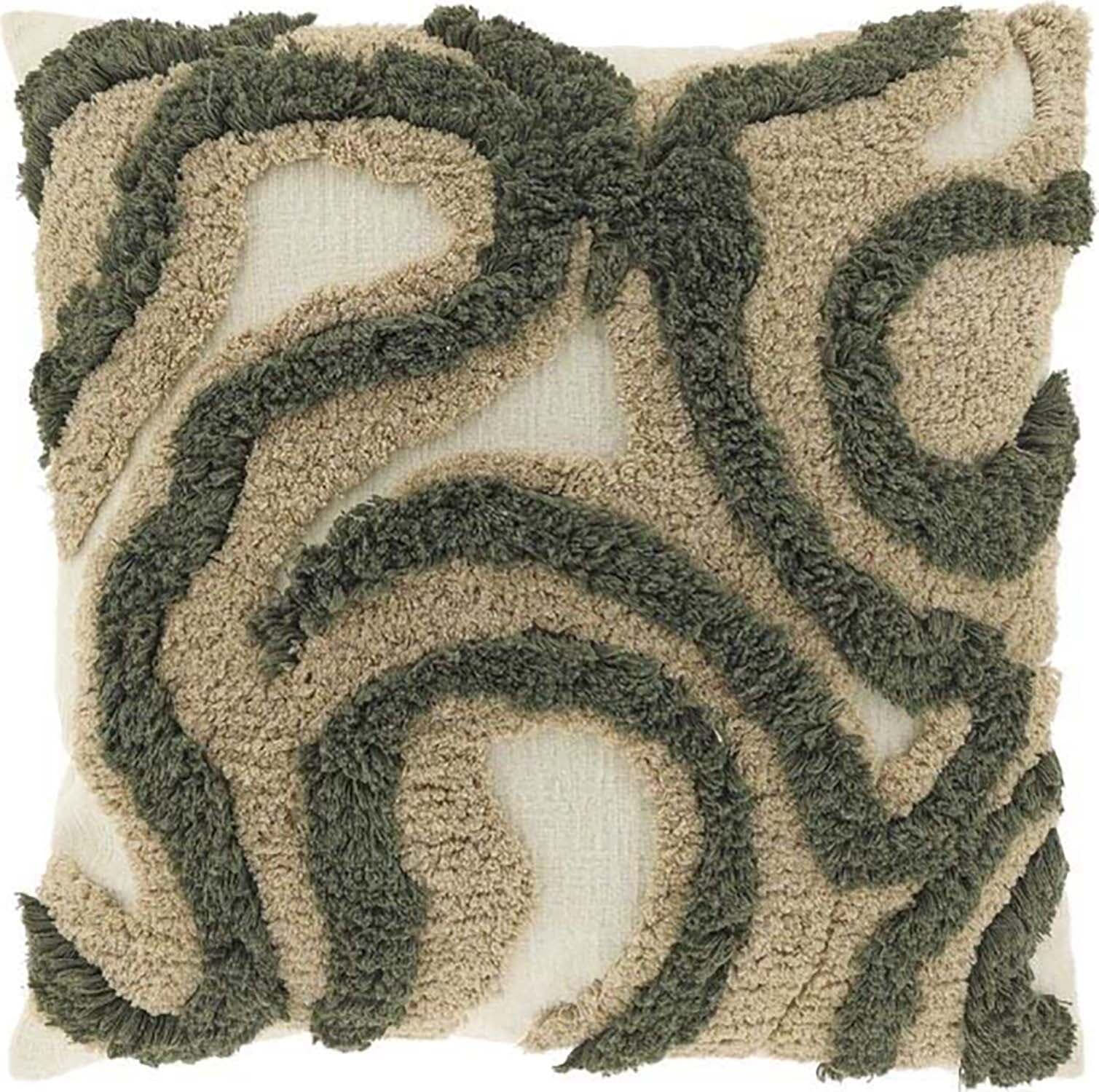 Bomont Collection Kussen Calin 45x45cm winter green Groen