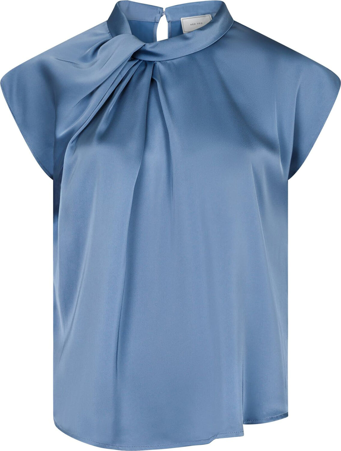 Neo Noir Top Fleur Drapy Blauw