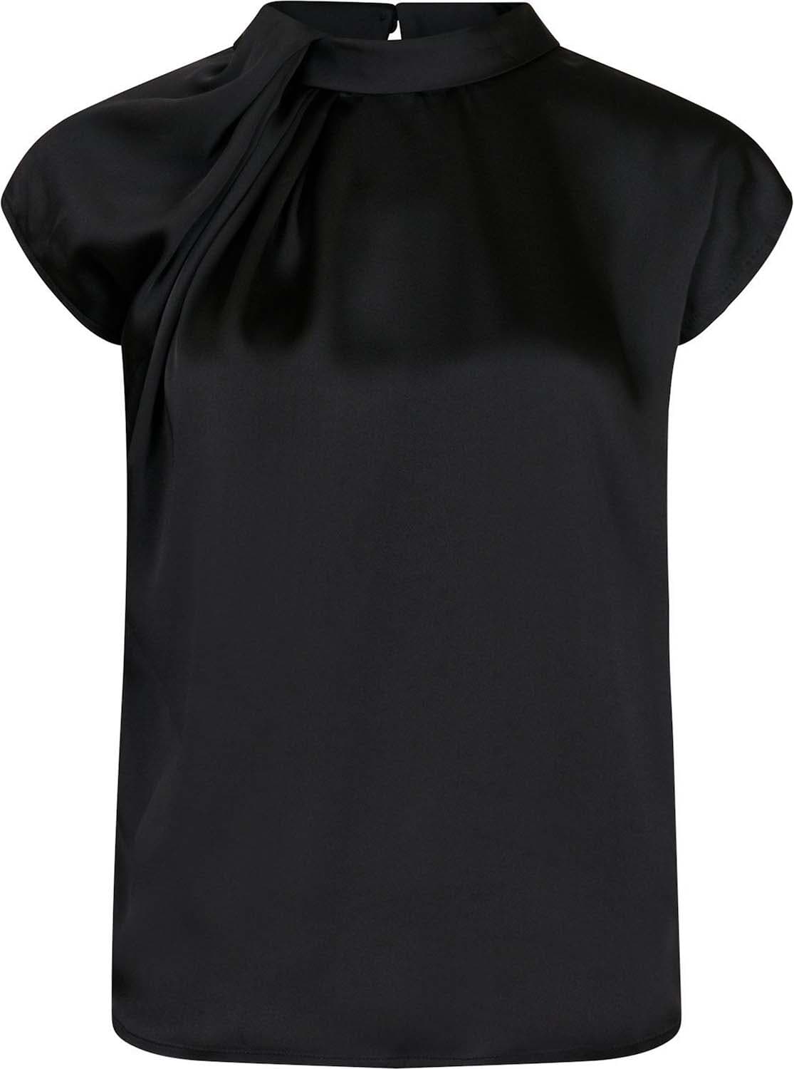 Top Fleur Drapy Zwart
