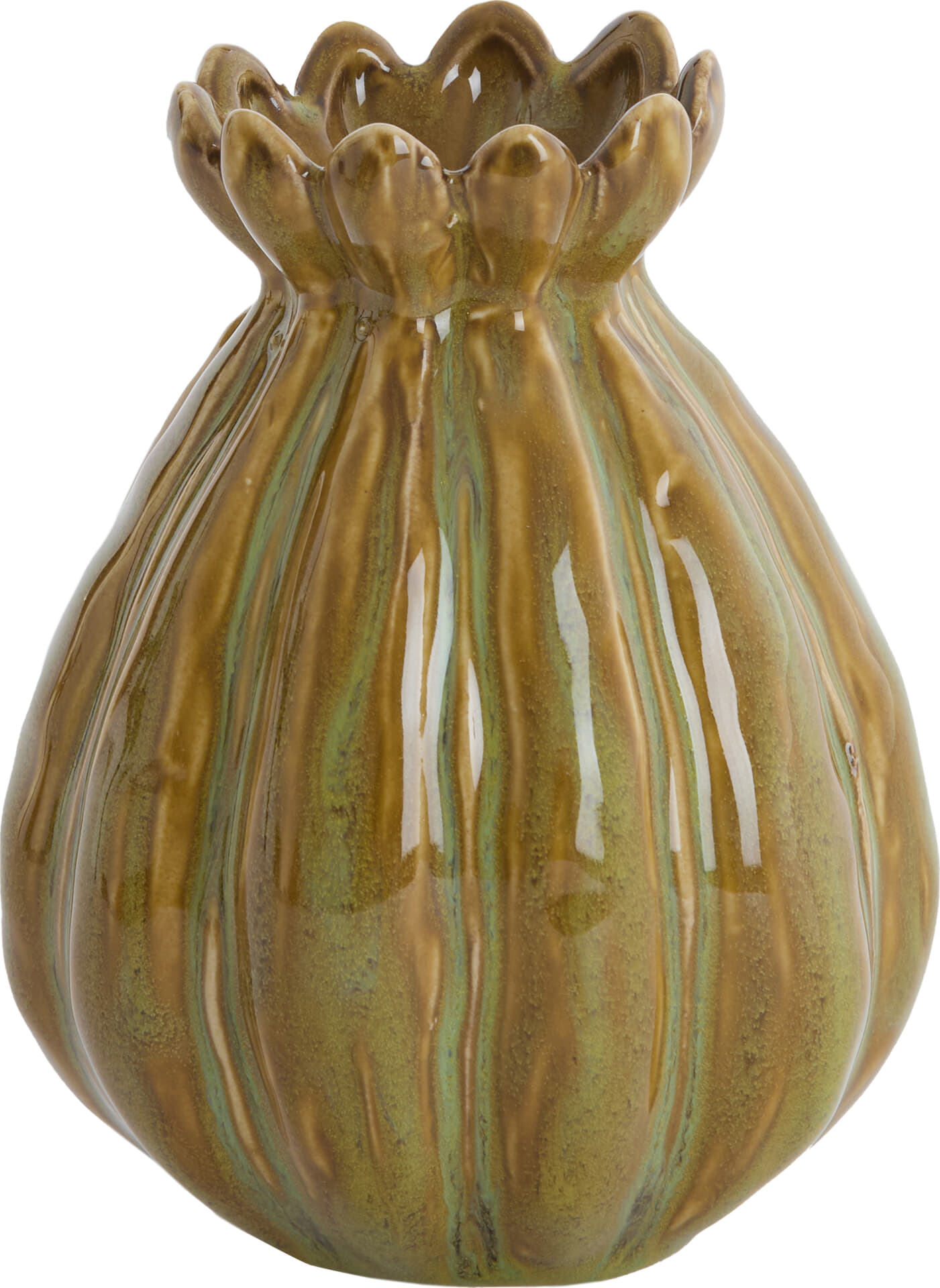 Bomont Collection Vaas Feline Ø 9,5 X 13 Cm Bruin