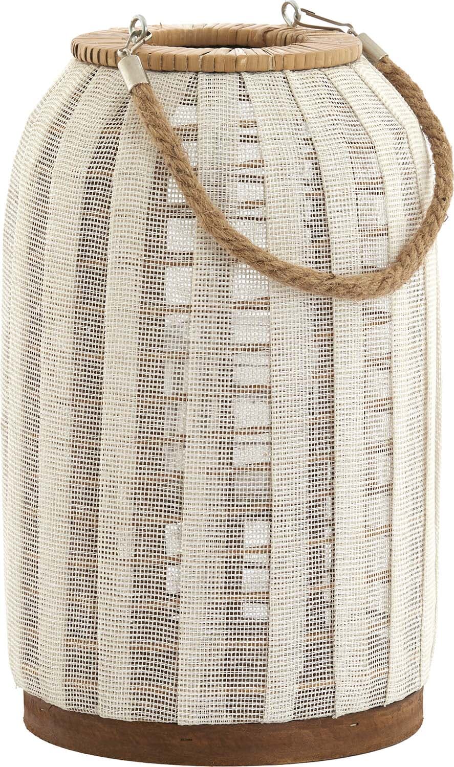 Bomont Collection Hurricane Ylina Ø21X35 Cm  Linen Natural+Wood natu Bruin