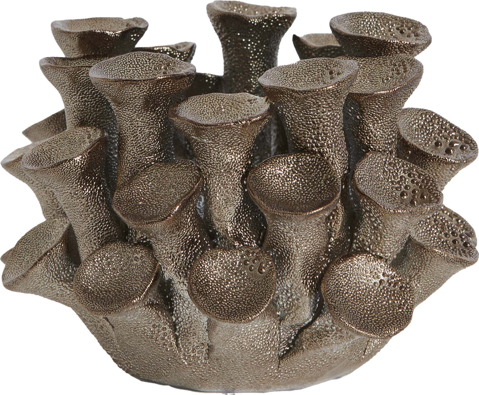Bomont Collection Tealight Holder Delara Ø10,5X7,5 Cm Bruin
