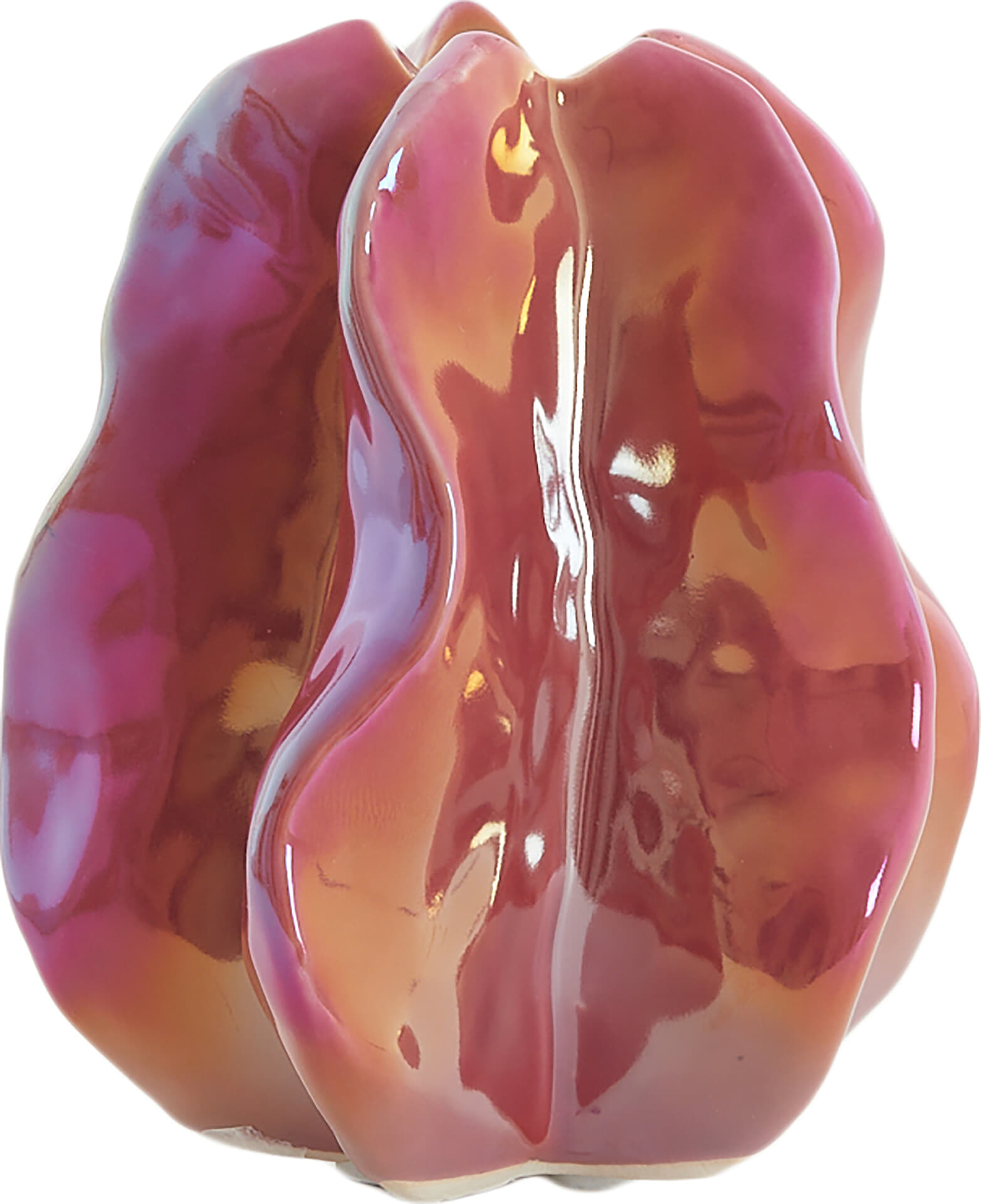 Bomont Collection Vase Deco IDRIJA 10,5X9,5X11,5 Cm  Ceramics Dark P Roze