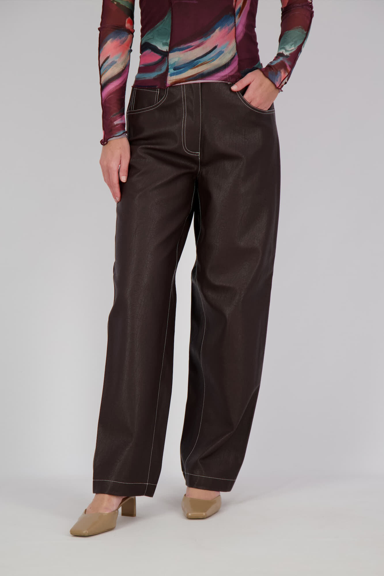 Scotch & Soda Broek Aurora Bruin