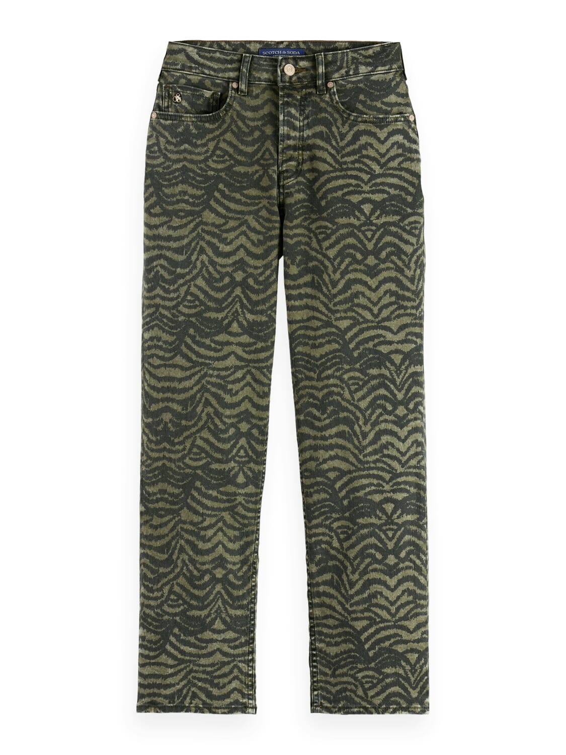 Scotch & Soda Jeans The Sky Allover Print Groen