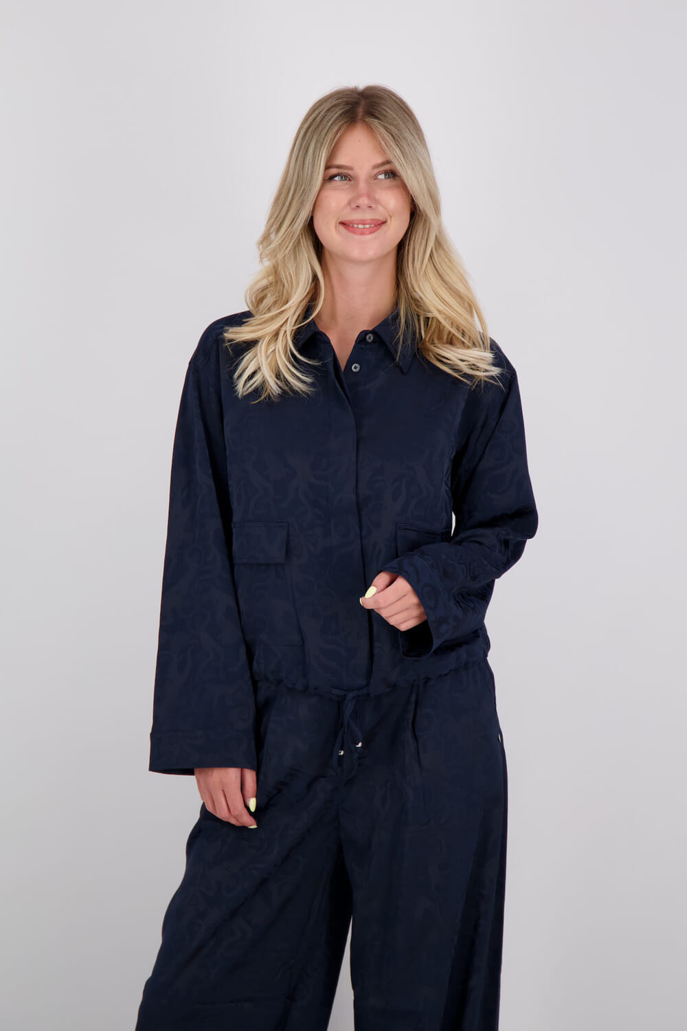 Scotch & Soda Blouse Utility Blauw