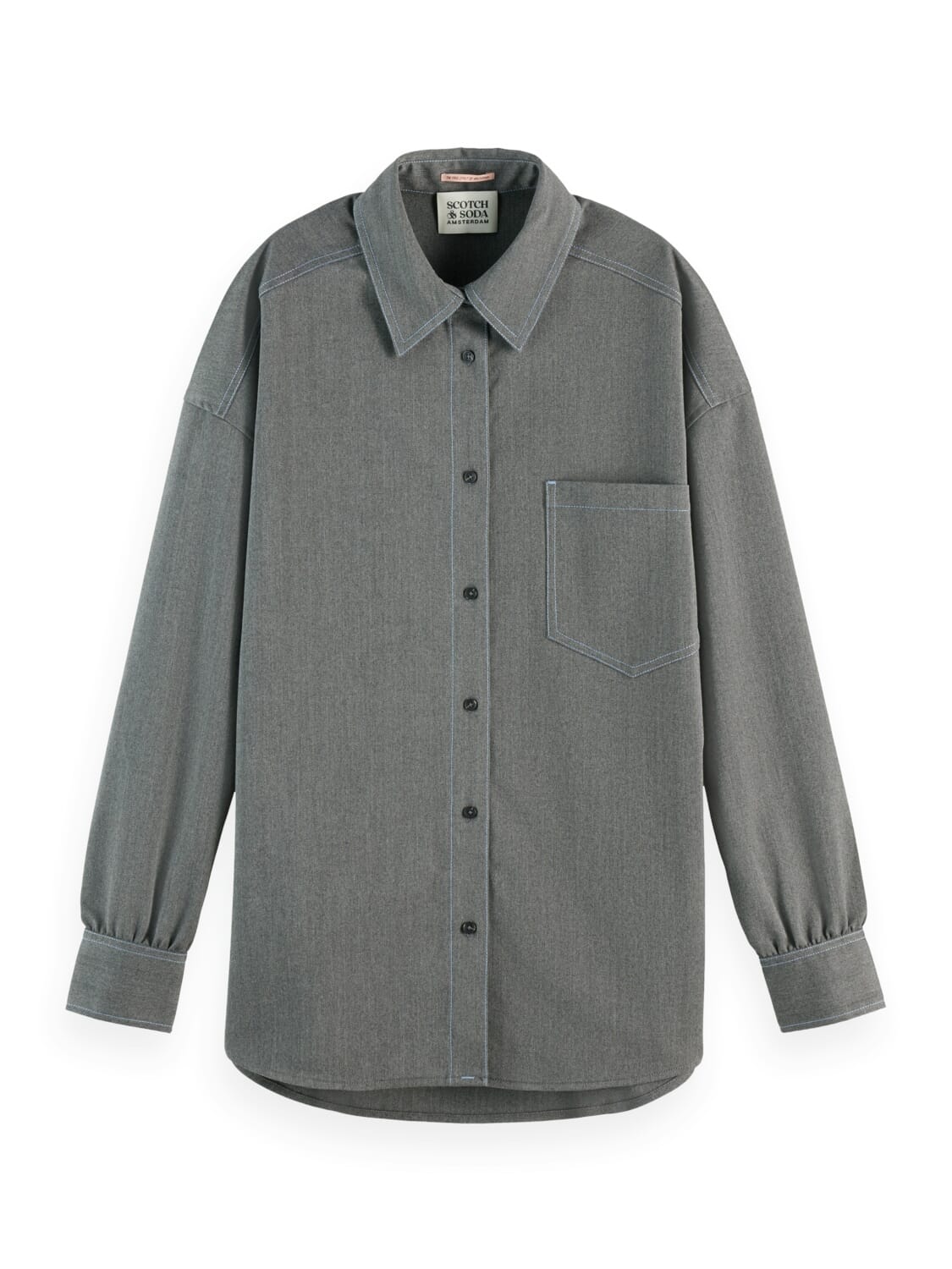 Scotch & Soda Blouse Girlfriend Grijs