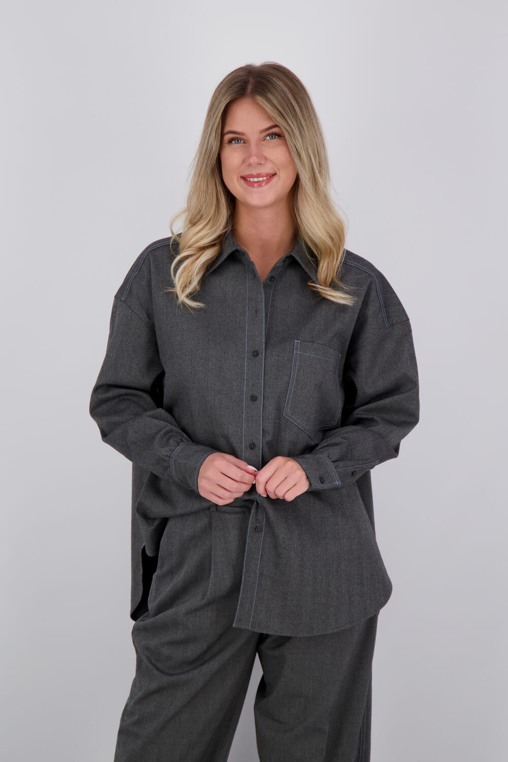 Scotch & Soda Blouse Girlfriend Grijs