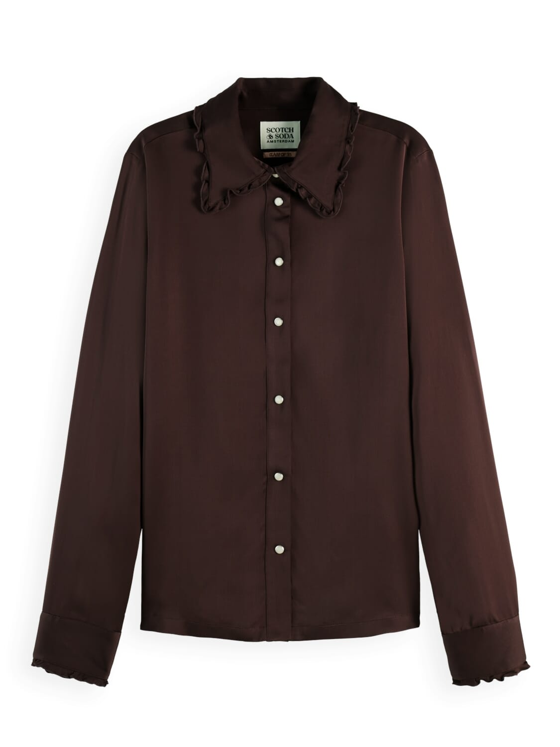 Blouse with ruffle Bruin