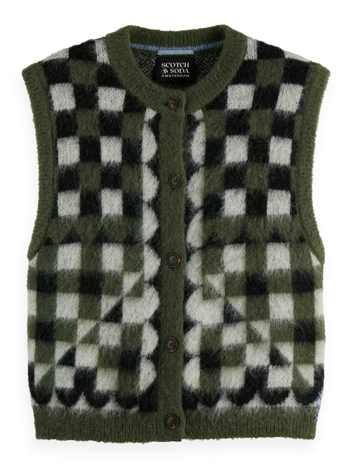 Scotch & Soda Spencer Fuzzy Groen