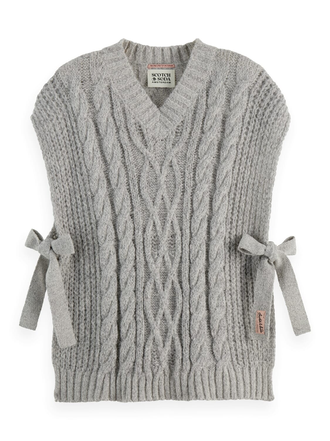 Scotch & Soda Spencer Cable Stitch Grijs