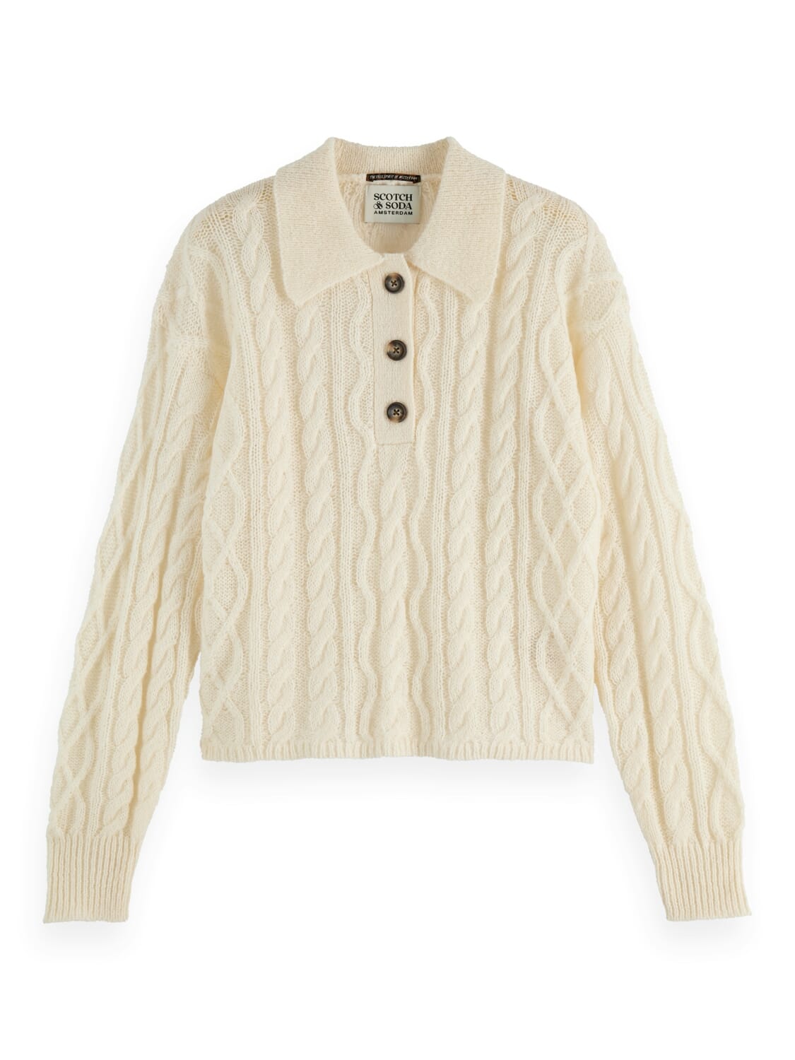 Scotch & Soda Pullover Cable Stitch Wit