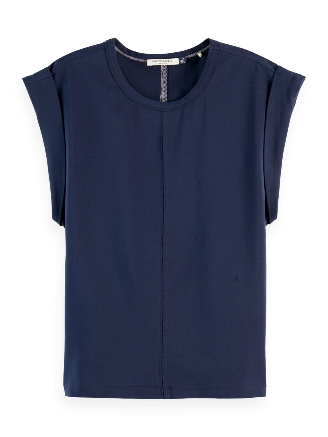 Scotch & Soda T-shirt Fitted Blauw