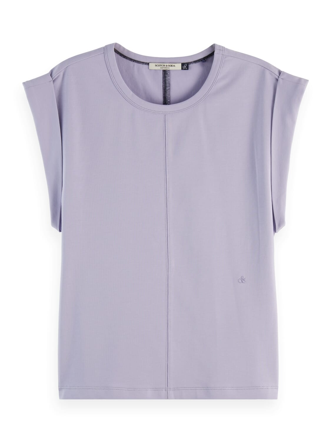 Scotch & Soda T-shirt Fitted Paars