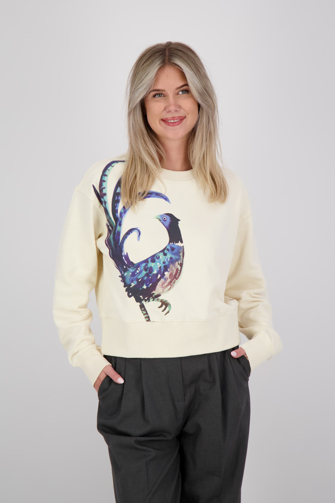 Scotch & Soda Sweater Washed Artwork Crème