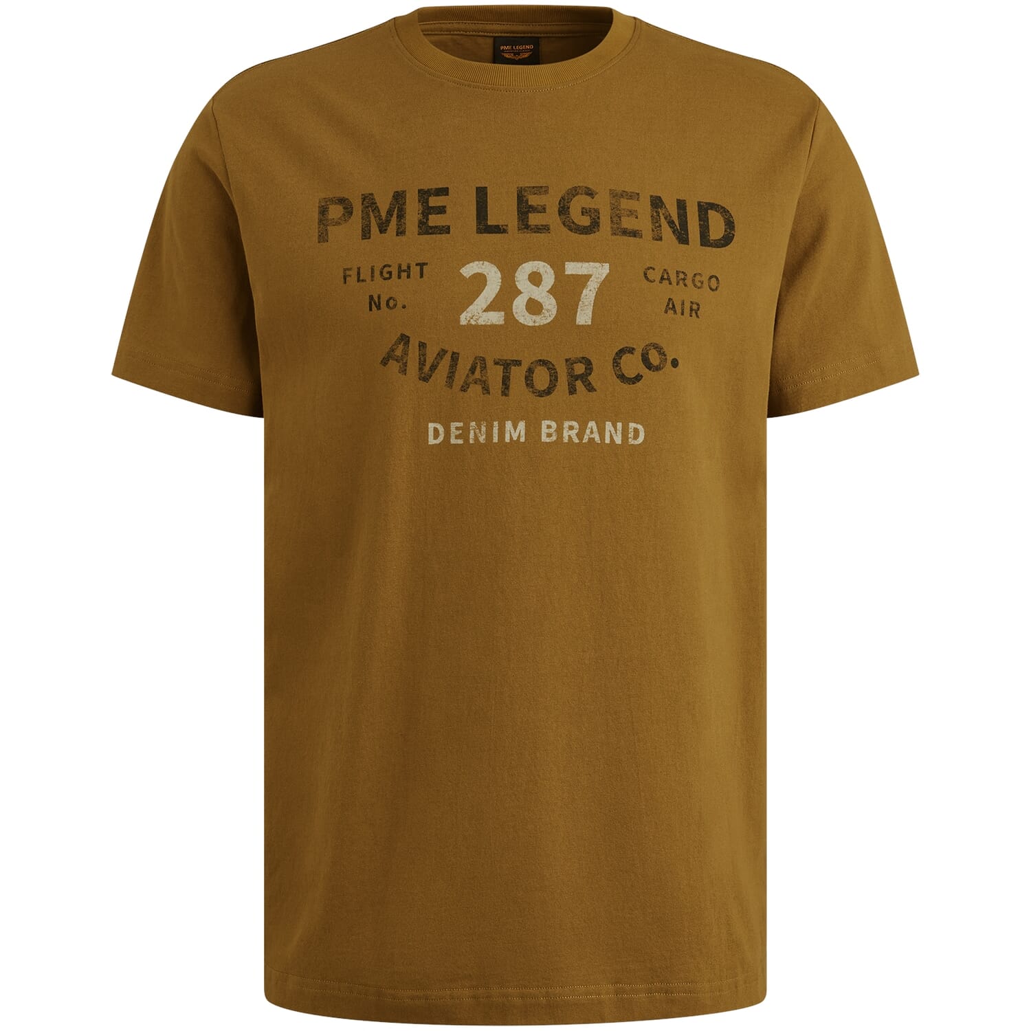 Pme Legend T-shirt met Artwork Bruin