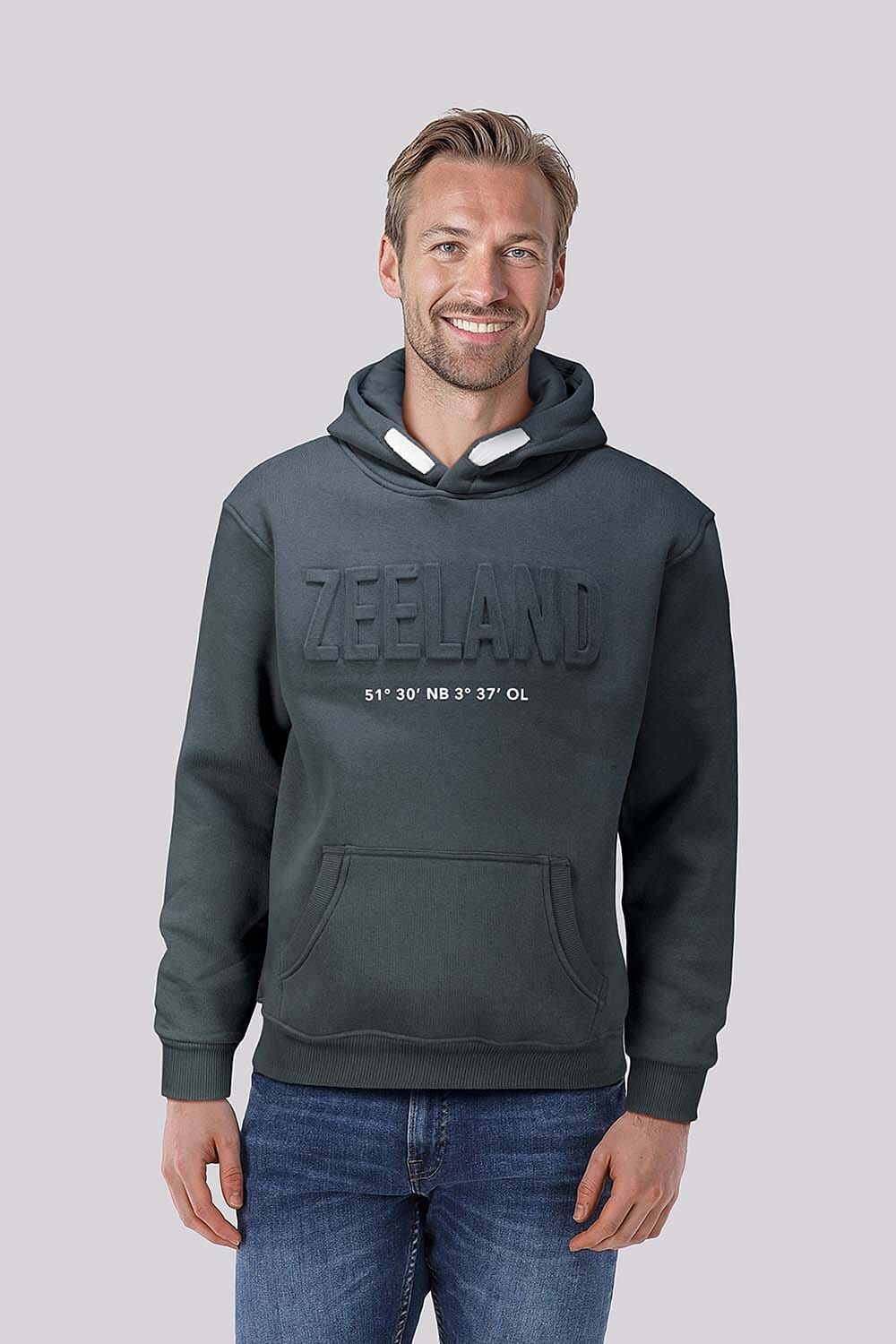 Bomont Hoodie Zeeland Unisex Grijs