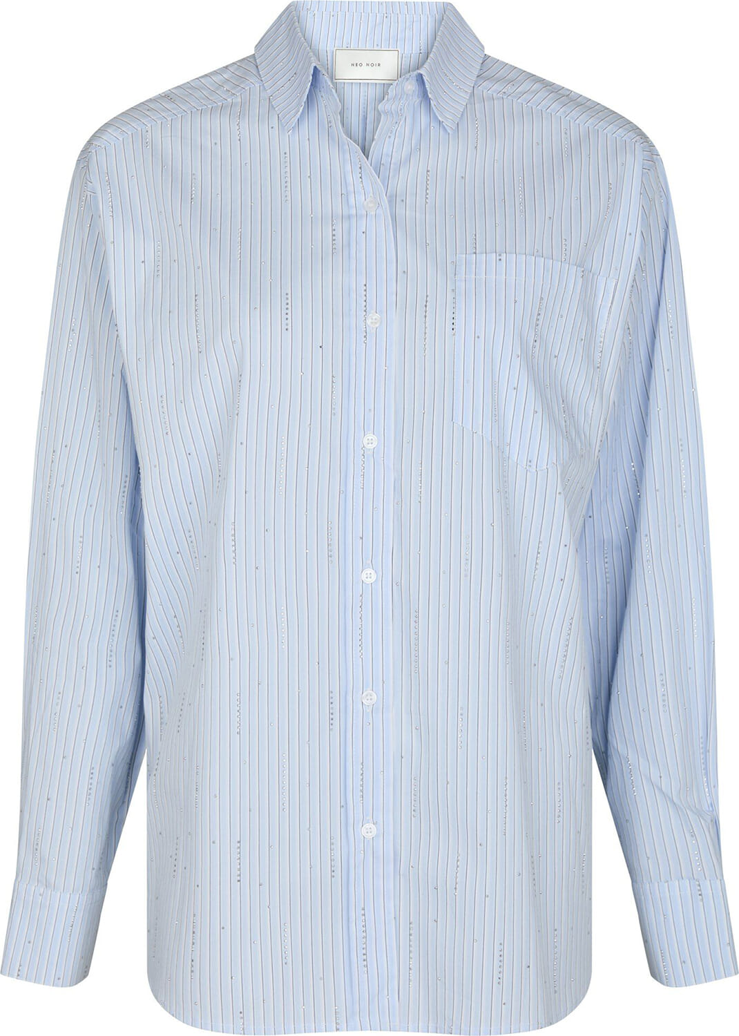 Neo Noir Dalma pattern stone shirt Blauw