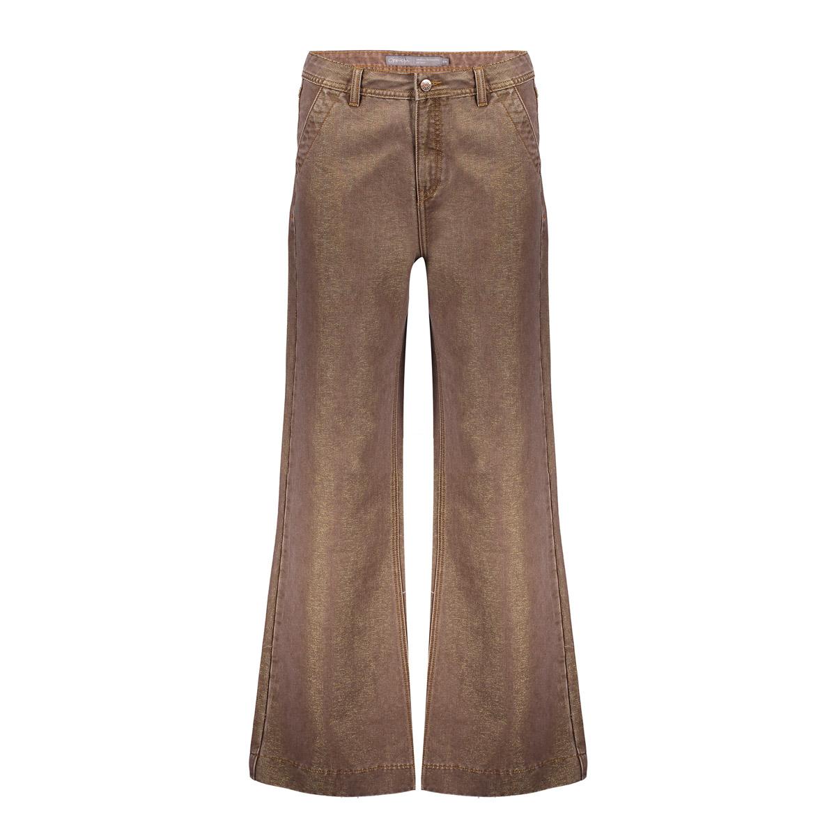 Geisha Jeans Flair Bruin